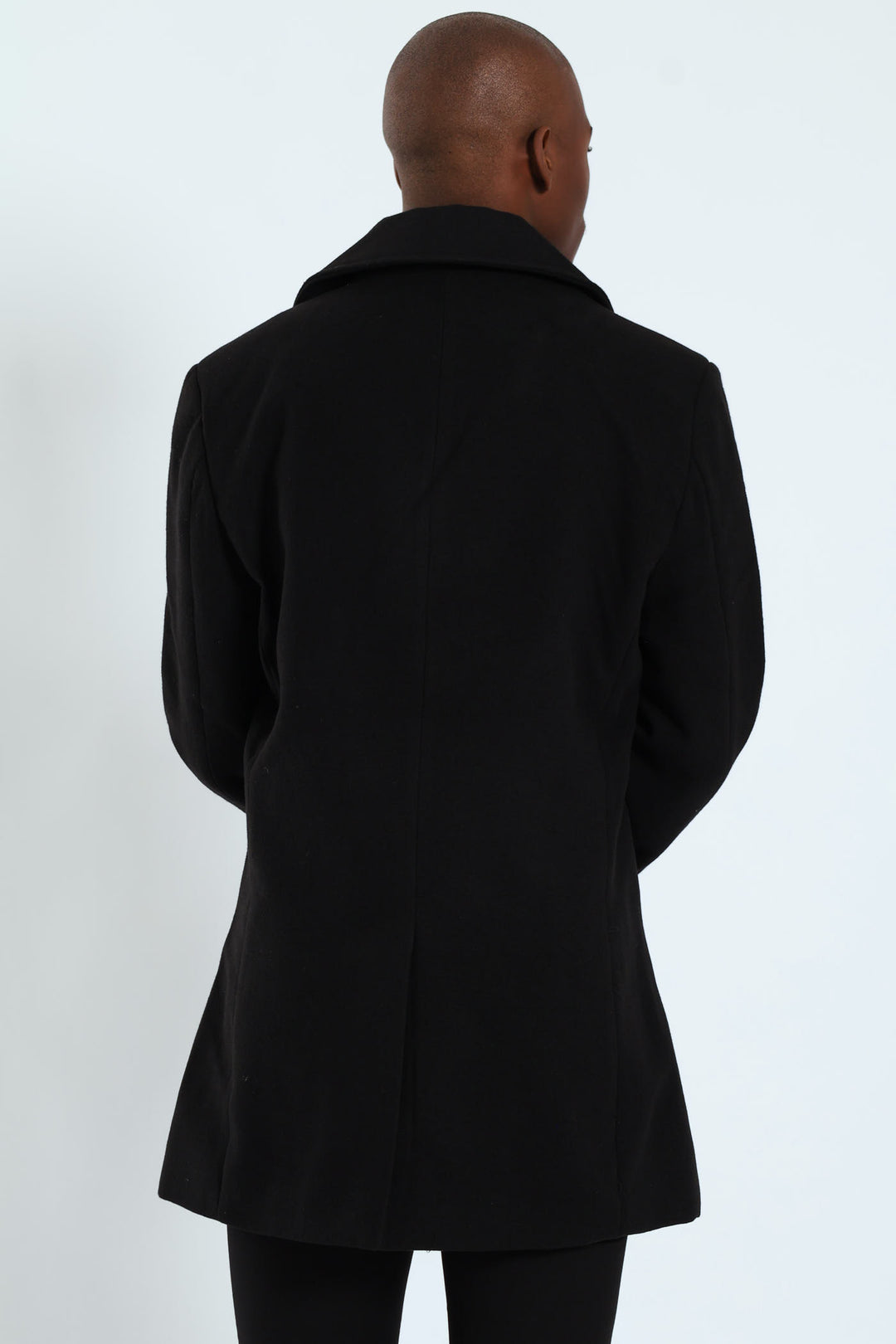 Melton Coat - Black