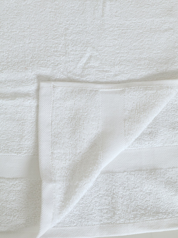 500GSM 6 Piece Bath Towel Set - White