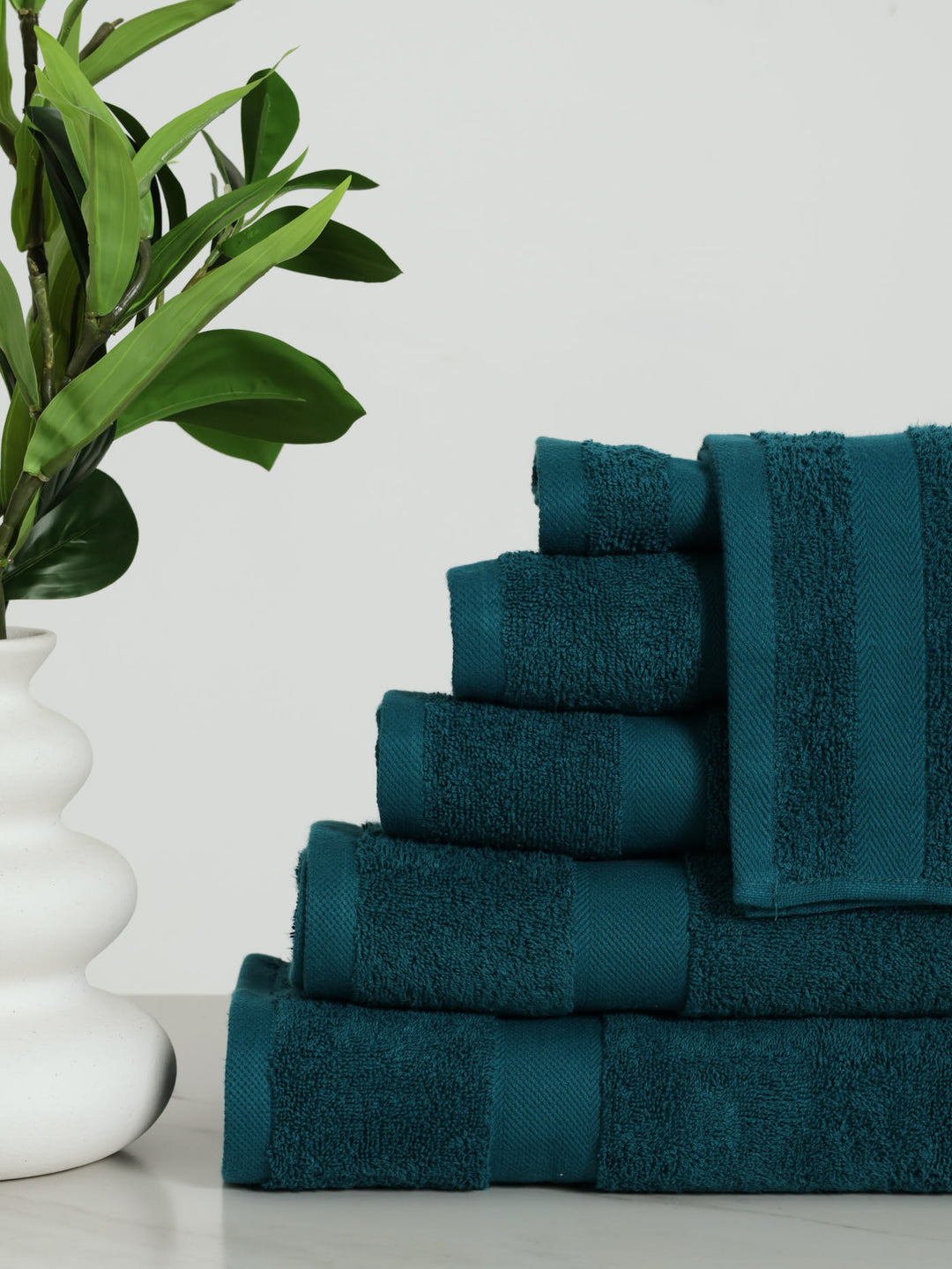 500GSM 6 Piece Bath Towel Set - Teal