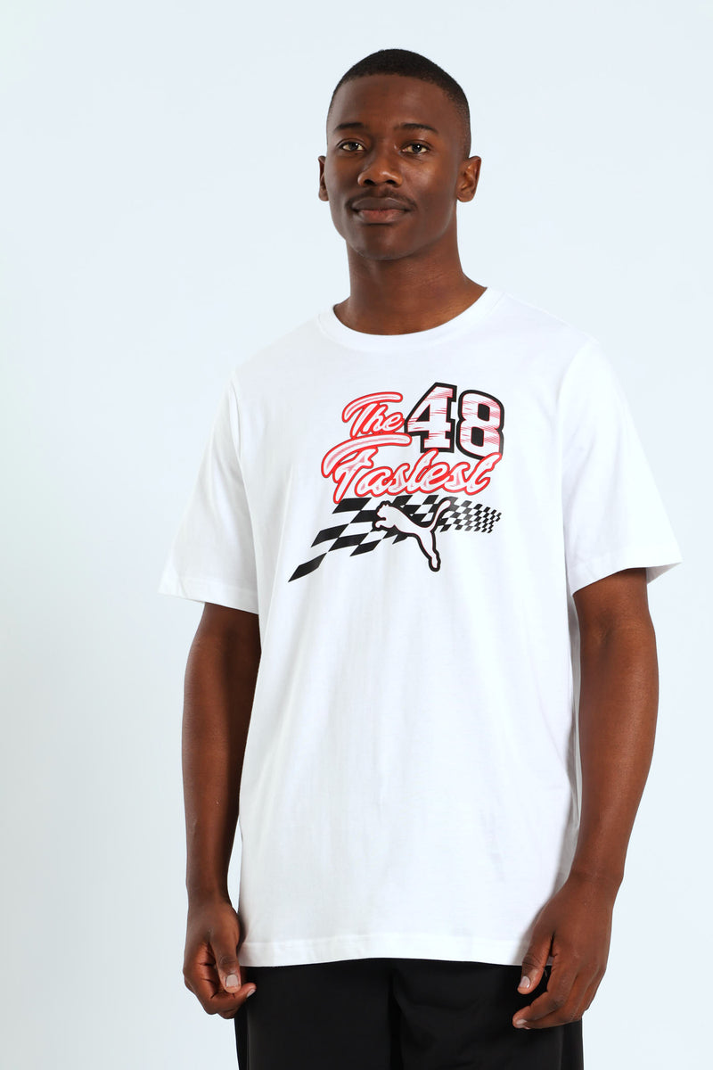 Graphics The Fastest Logo Tee - White