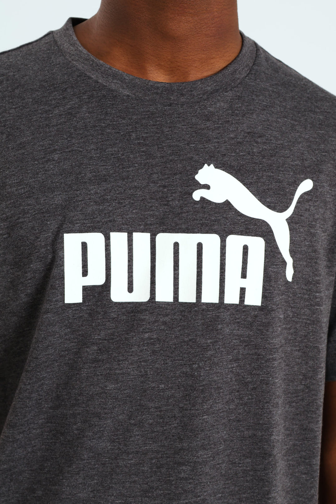 Essential No.1 Logo Heather Tee - Dark Grey