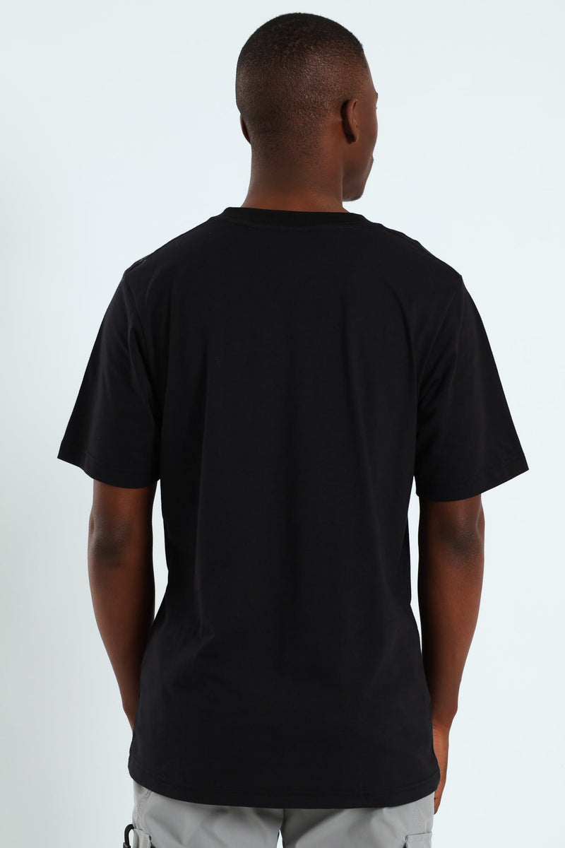Mask Print Tee - Black