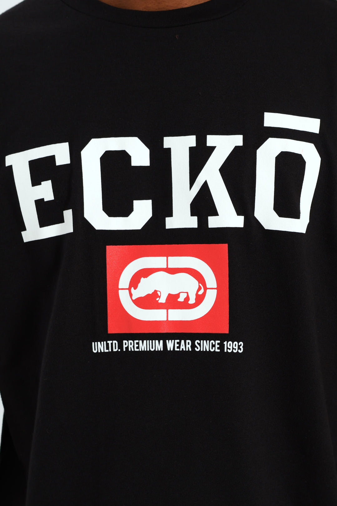 Box Script Tee - Black