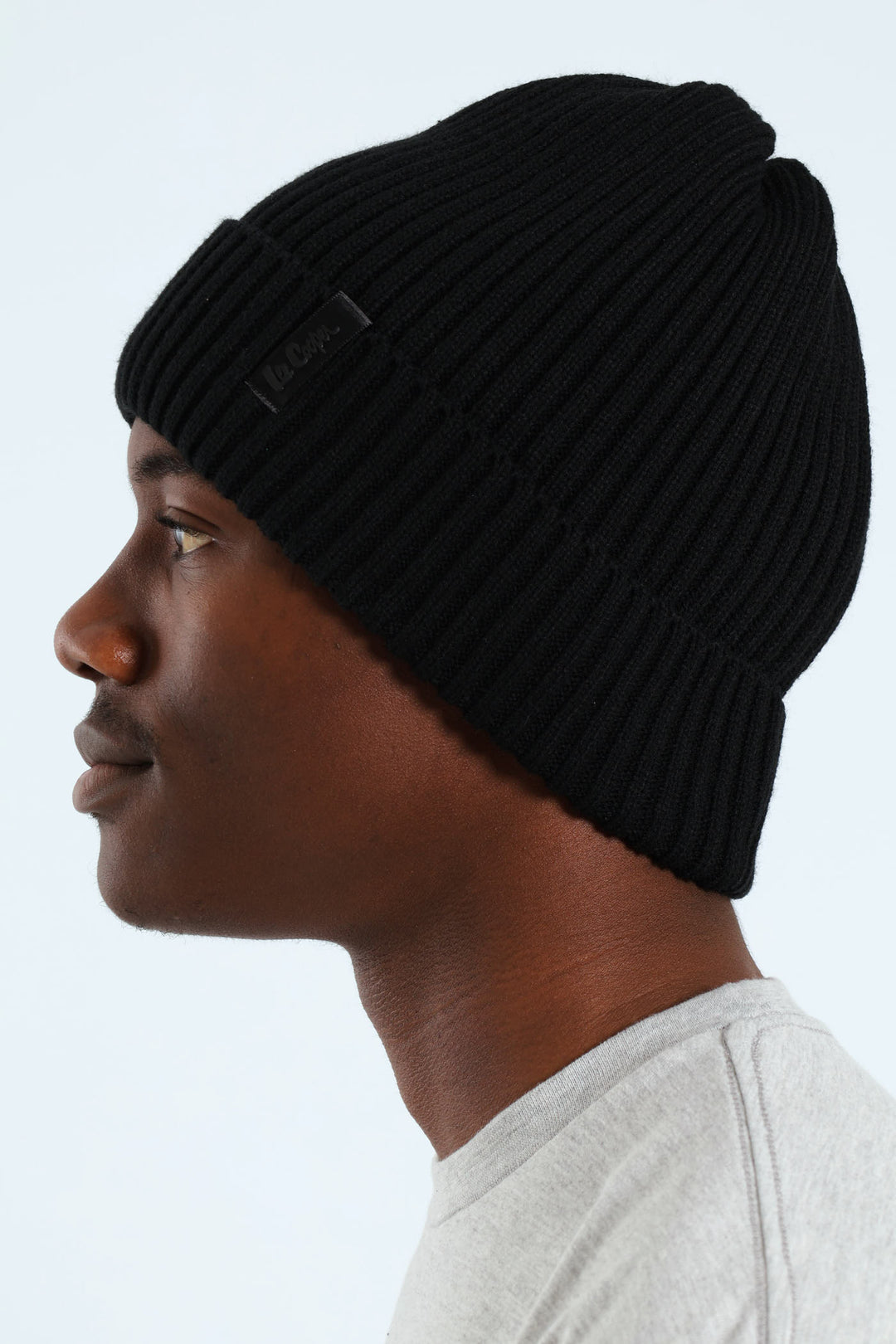 Beanie With Lining - Black