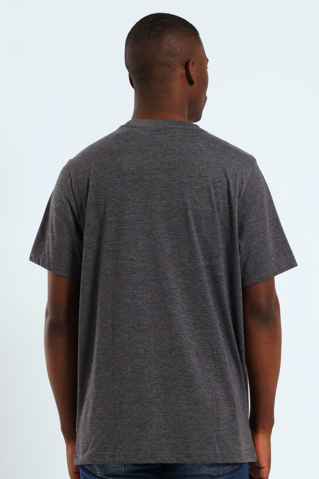 Essential No.1 Logo Heather Tee - Dark Grey