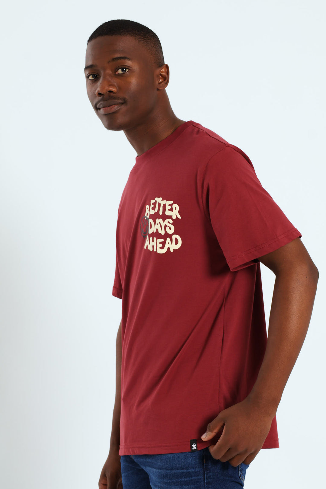 Better Days Ahead Front & Back Tee - Burgundy