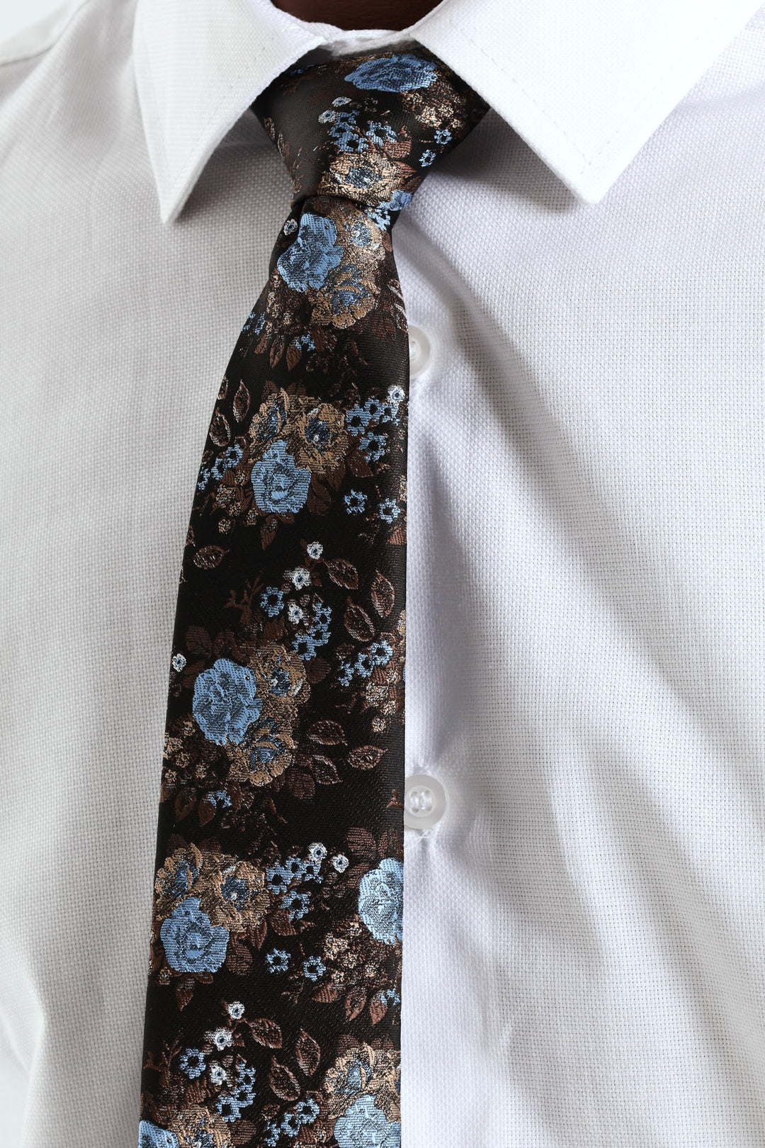 Floral Tie - Navy