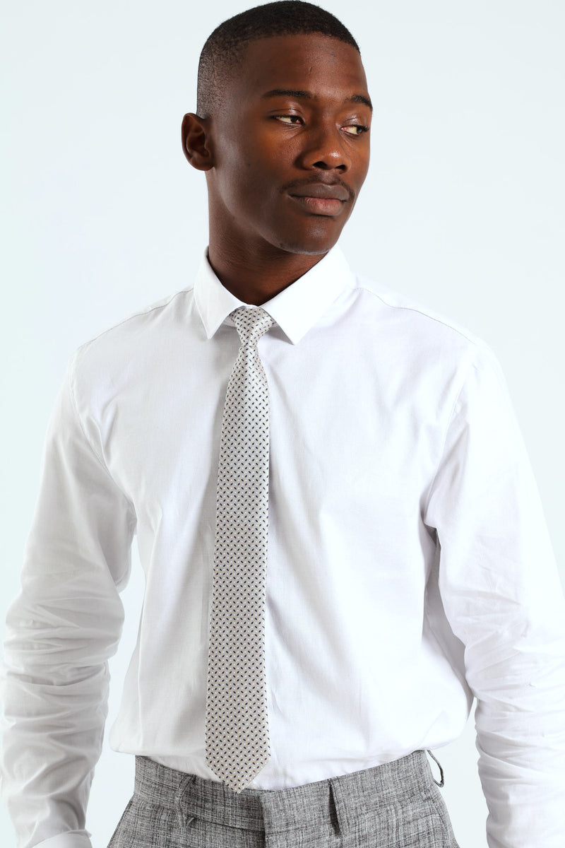 Dotted Tie - Silver