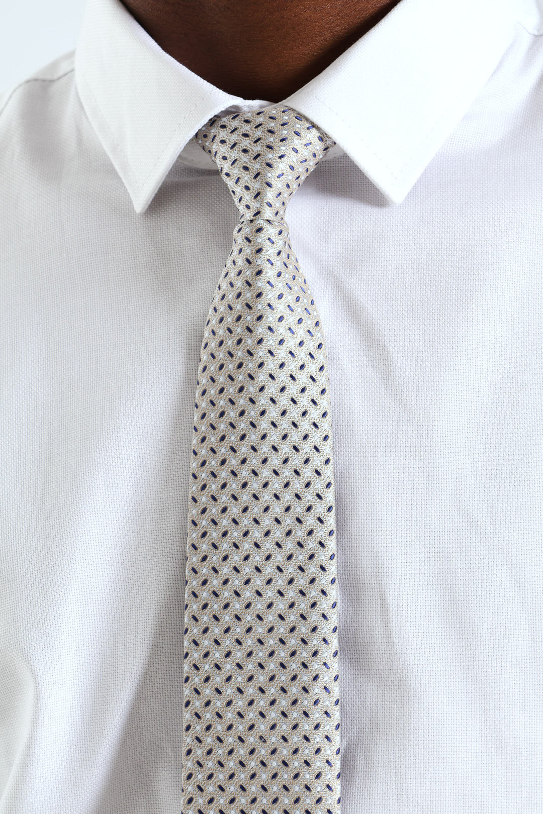Dotted Tie - Silver