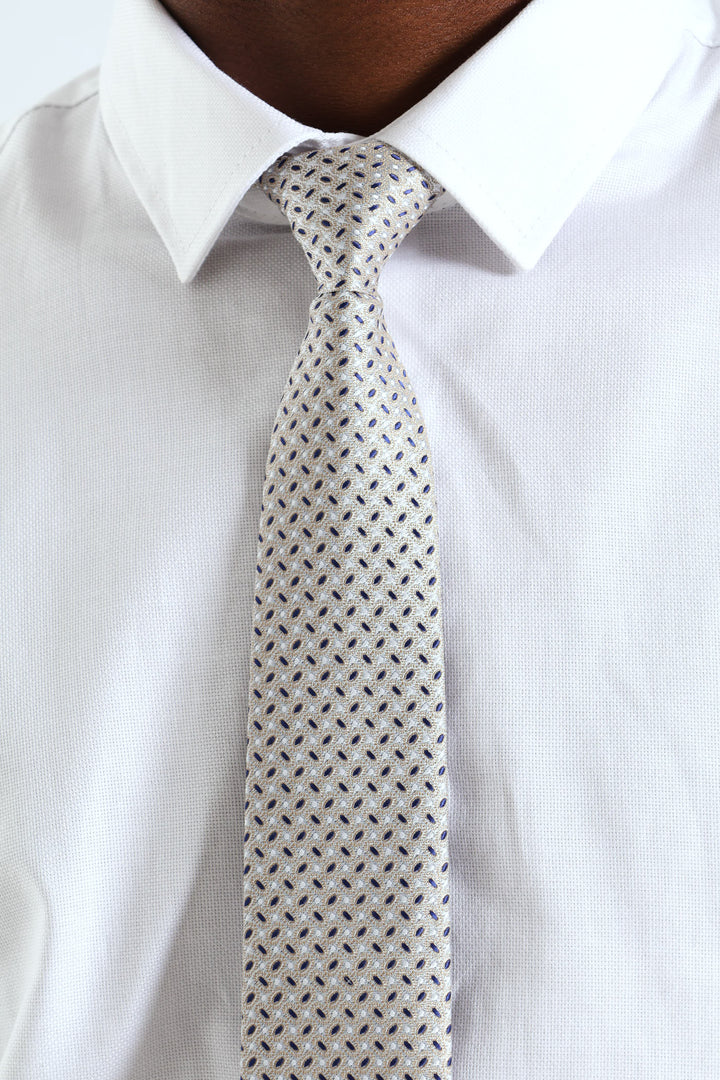 Dotted Tie - Silver