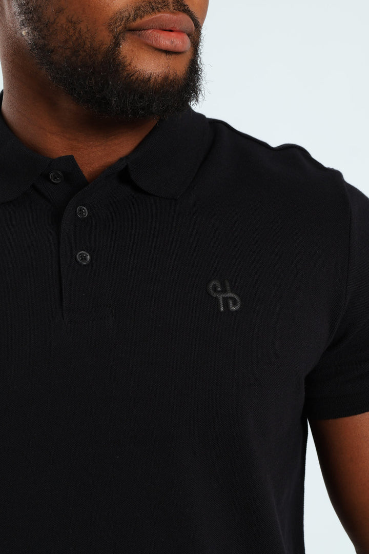 Basic Regular Fit Golfer - Black