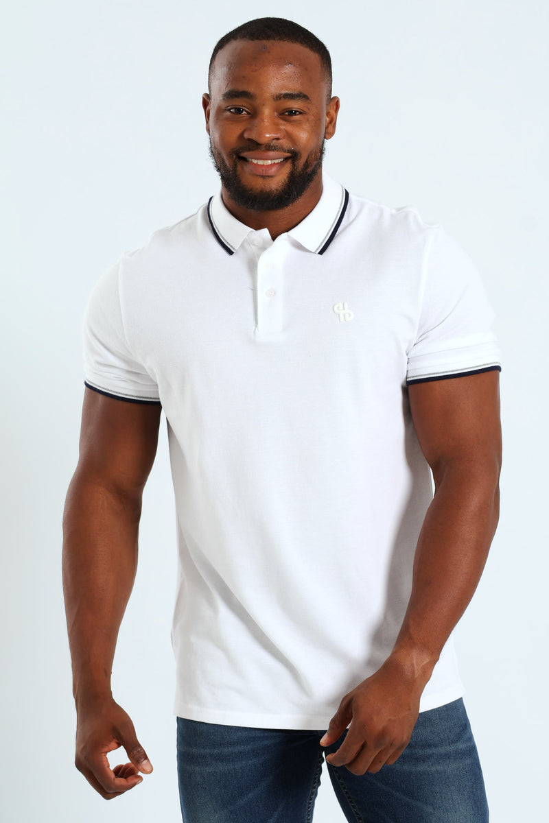 Tipped Golfer - White