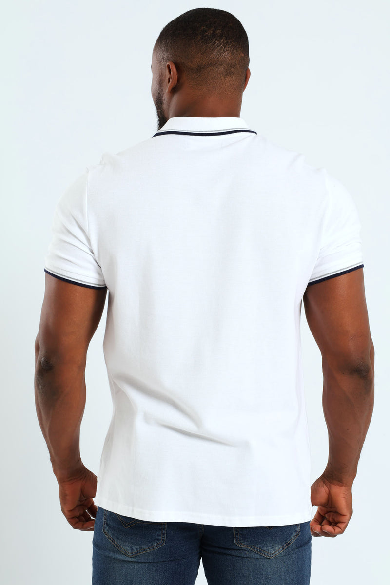 Tipped Golfer - White