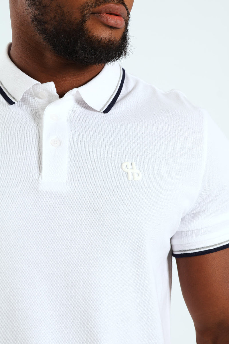 Tipped Golfer - White