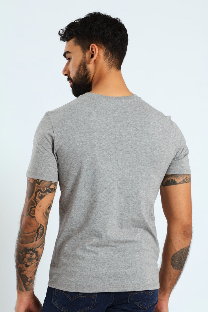 Aidy Cotton Tee - Grey Melange