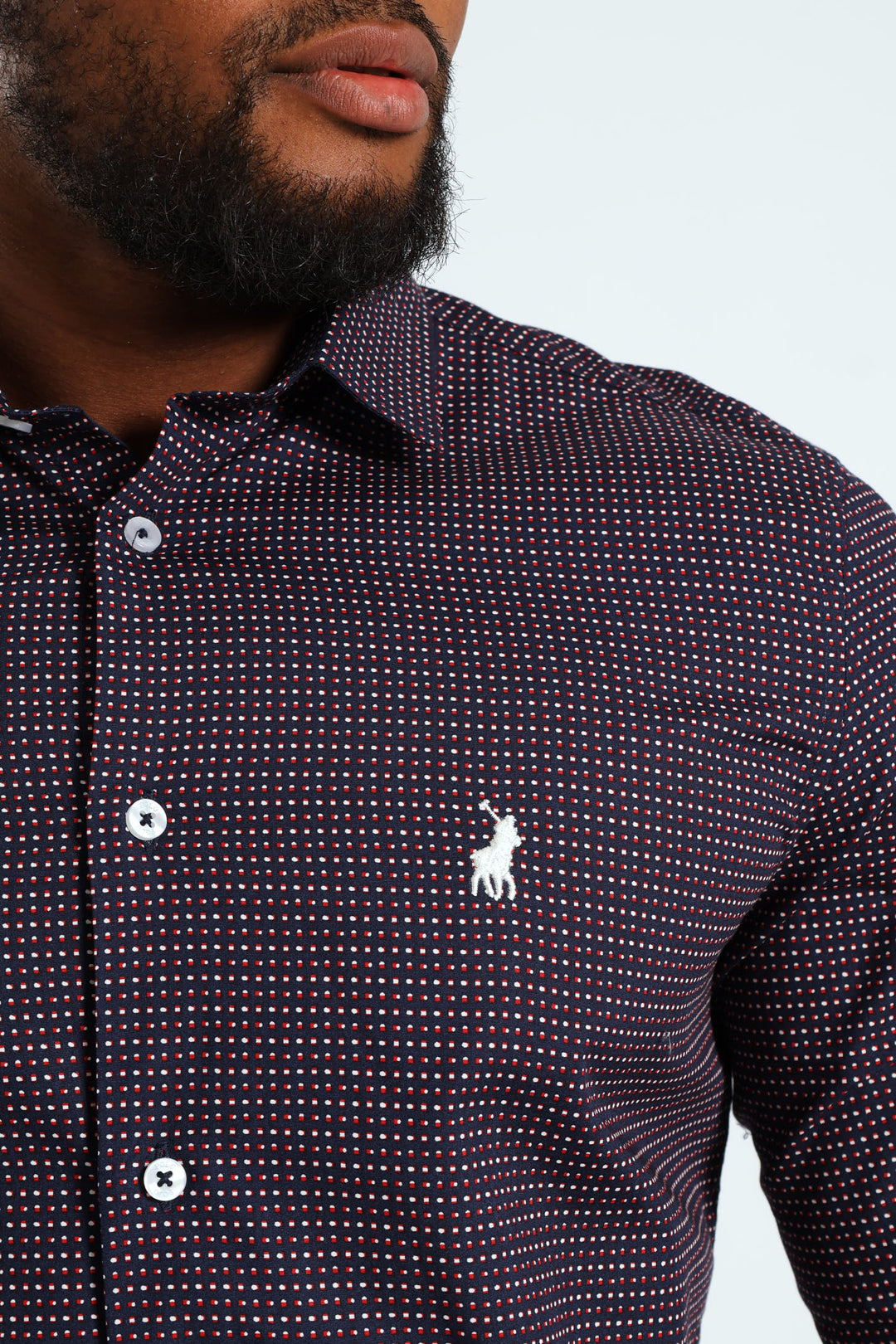 Maxim Long Sleeve Shirt - Navy