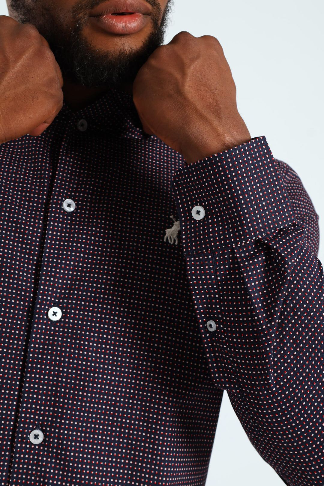 Maxim Long Sleeve Shirt - Navy