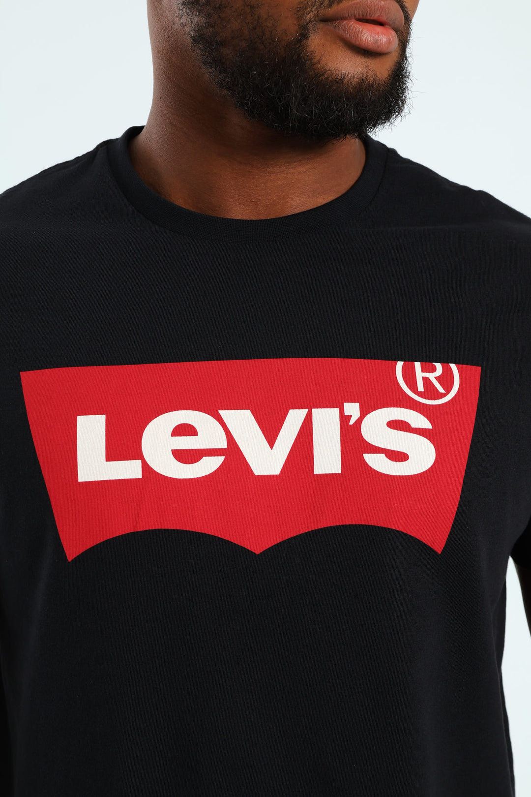 Set-In Neck HM Graphic Tee - Black