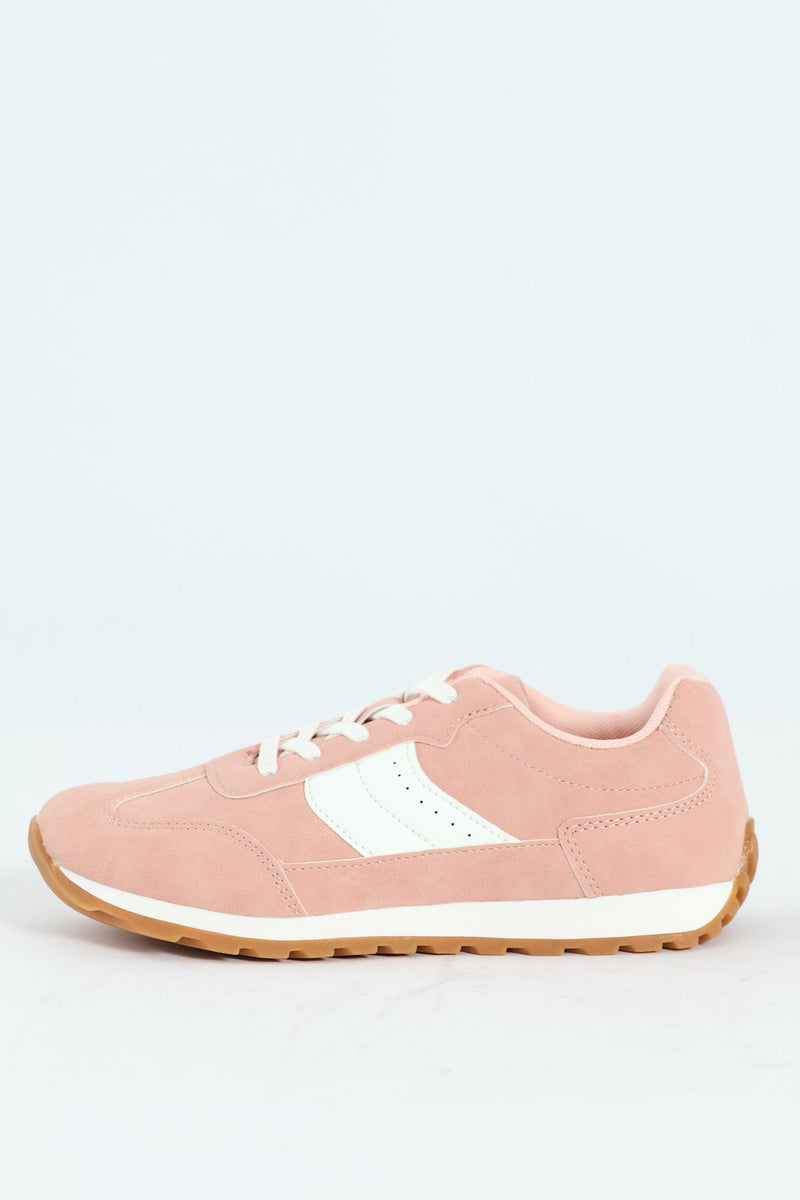 Girls Retro Sneaker - Blush