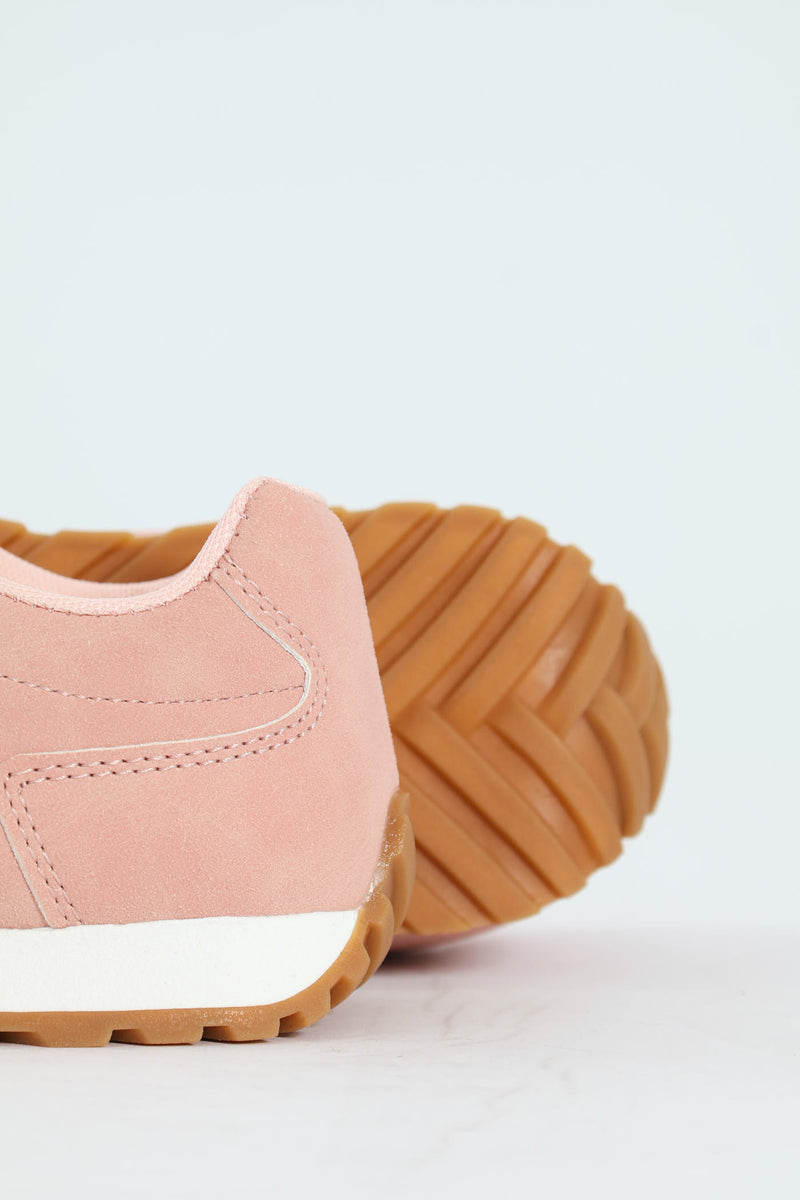 Girls Retro Sneaker - Blush