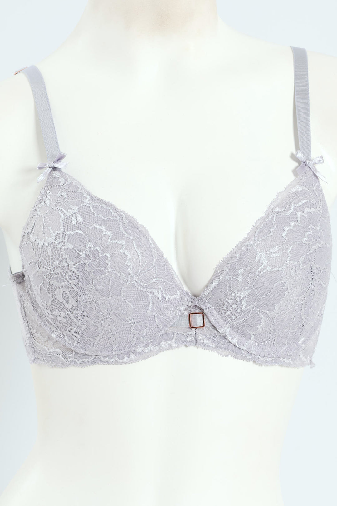 2 Pack Full Lace T-Shirt Bra - Silver/Mauve