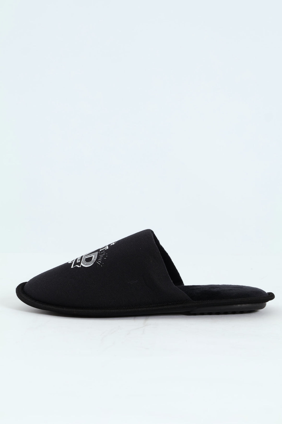 Best Dad Slogan Slipper - Black