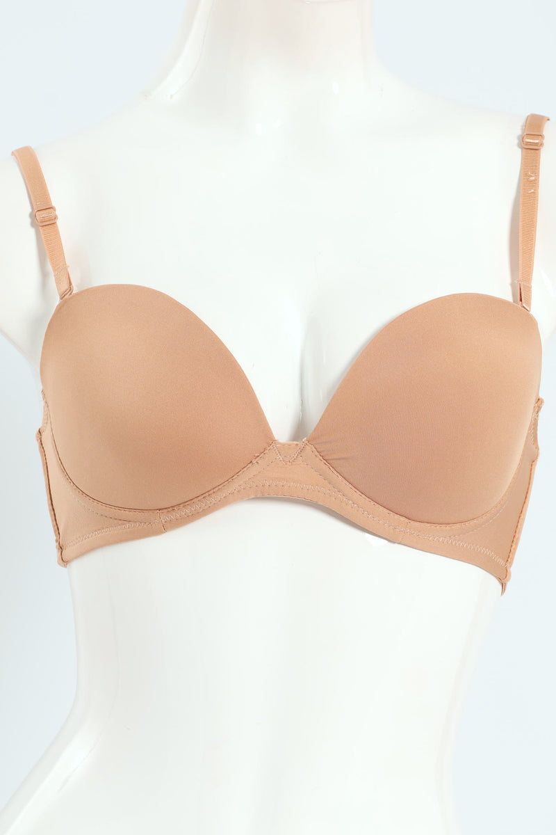 2 Pack Low Plunge Multiway Bra - White/Beige