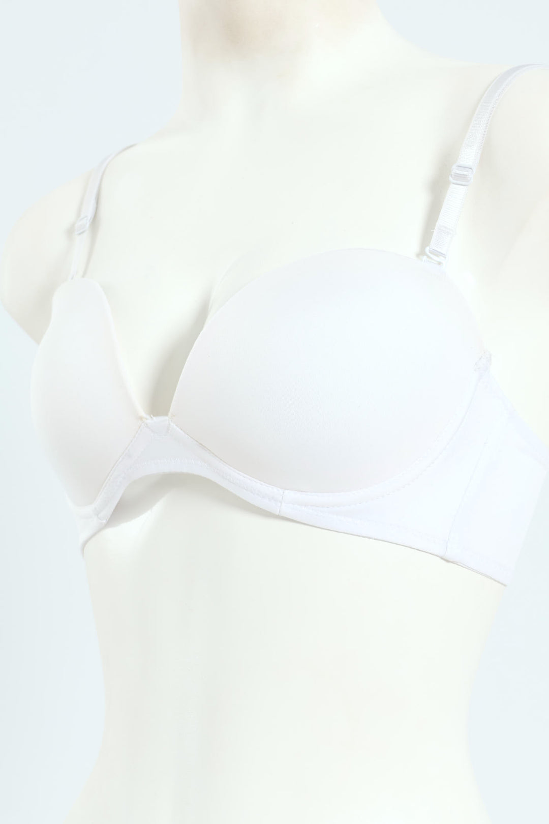 2 Pack Low Plunge Multiway Bra - White/Beige