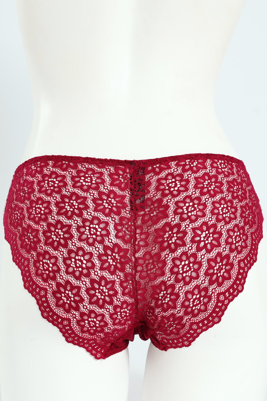 Full Lace Bikini Panty - Wine