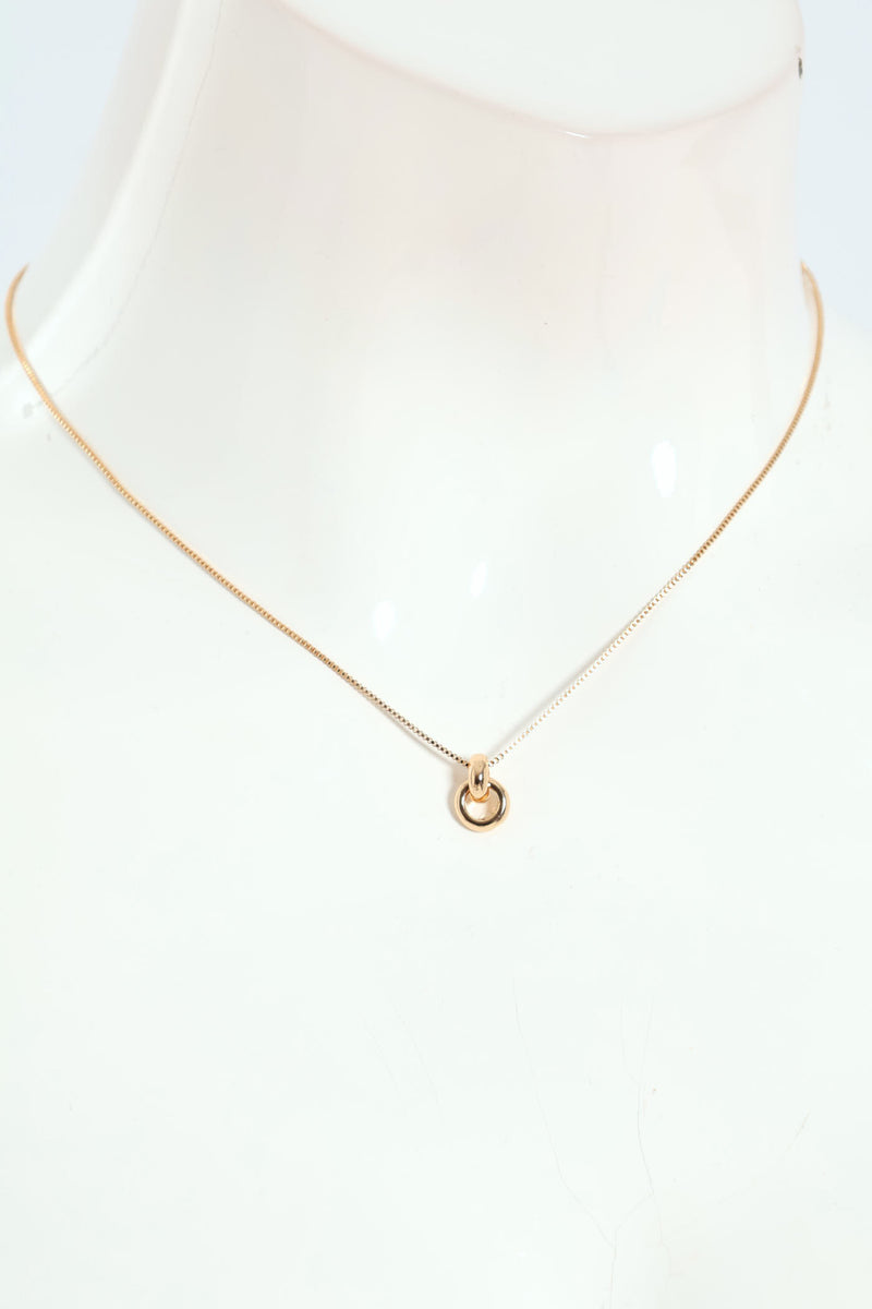 Doorknocker Pendant Necklace - Gold