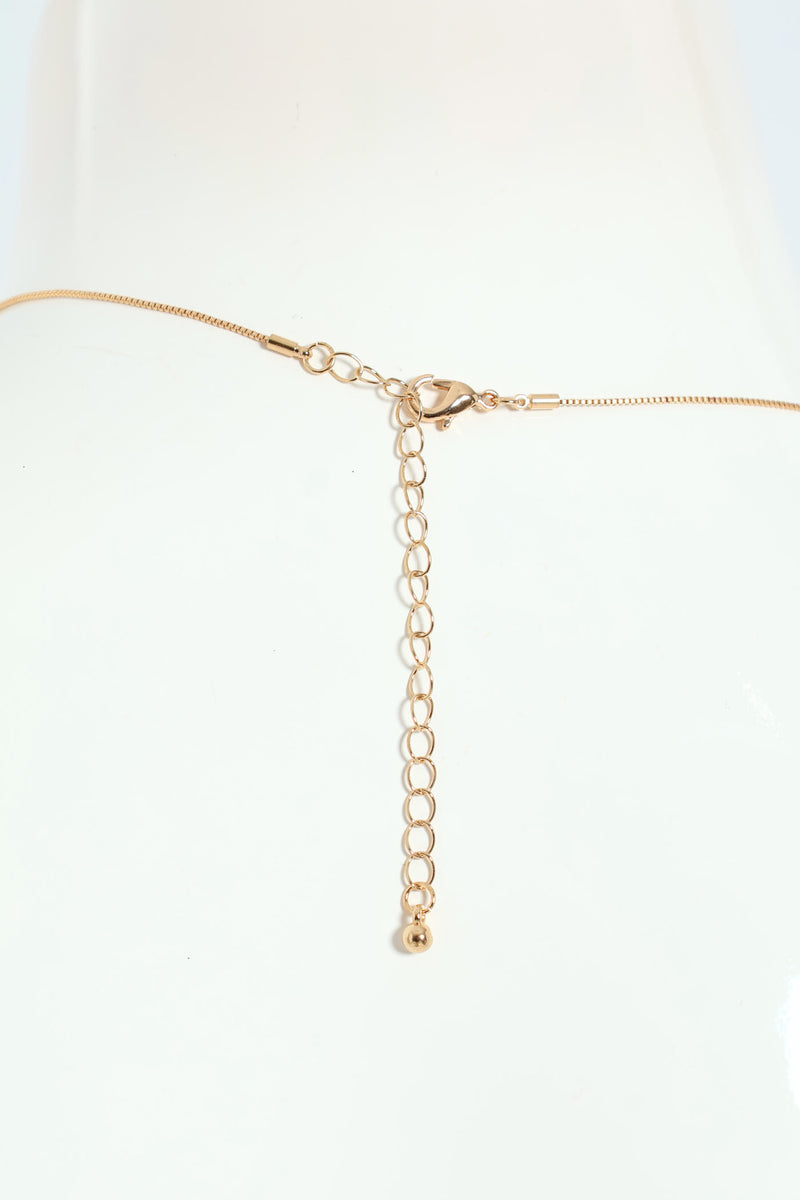 Doorknocker Pendant Necklace - Gold