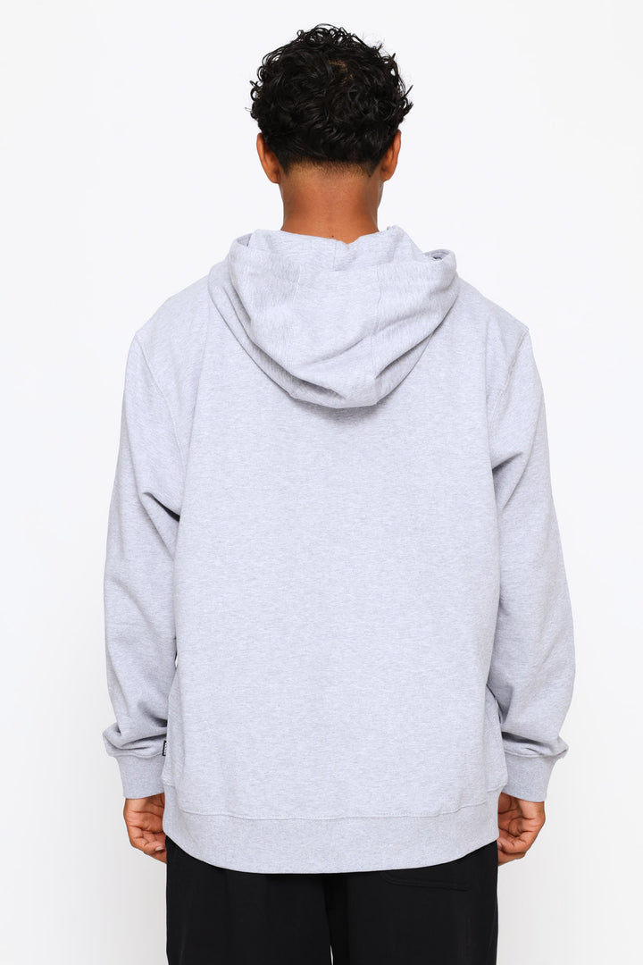Left Chest Po Fleece Top - Grey