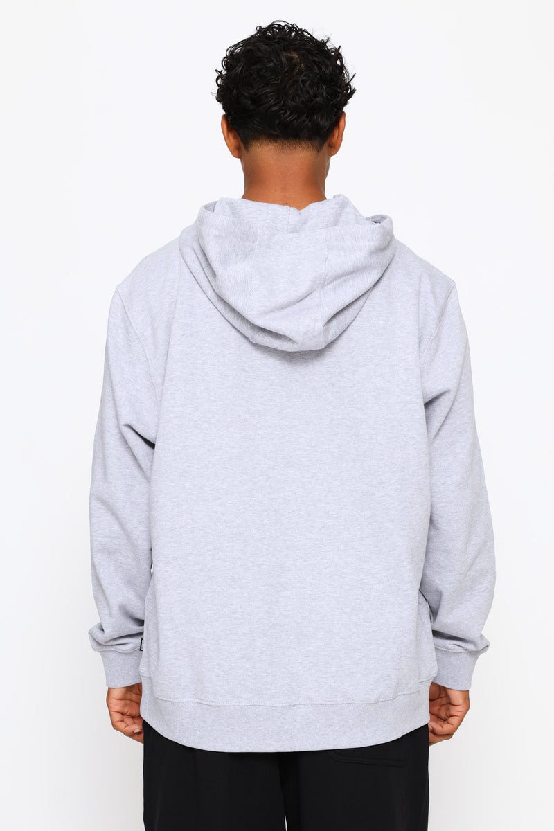 Left Chest Po Fleece Top - Grey