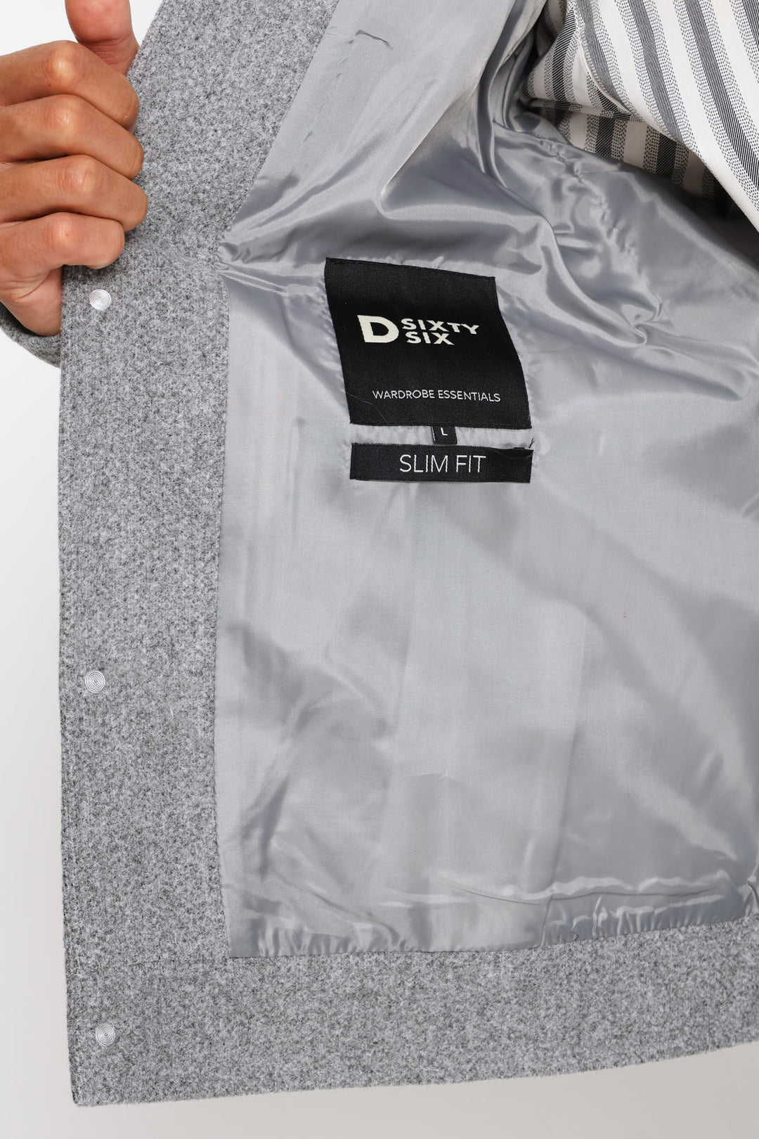 Melton Short Jacket - Grey Melange