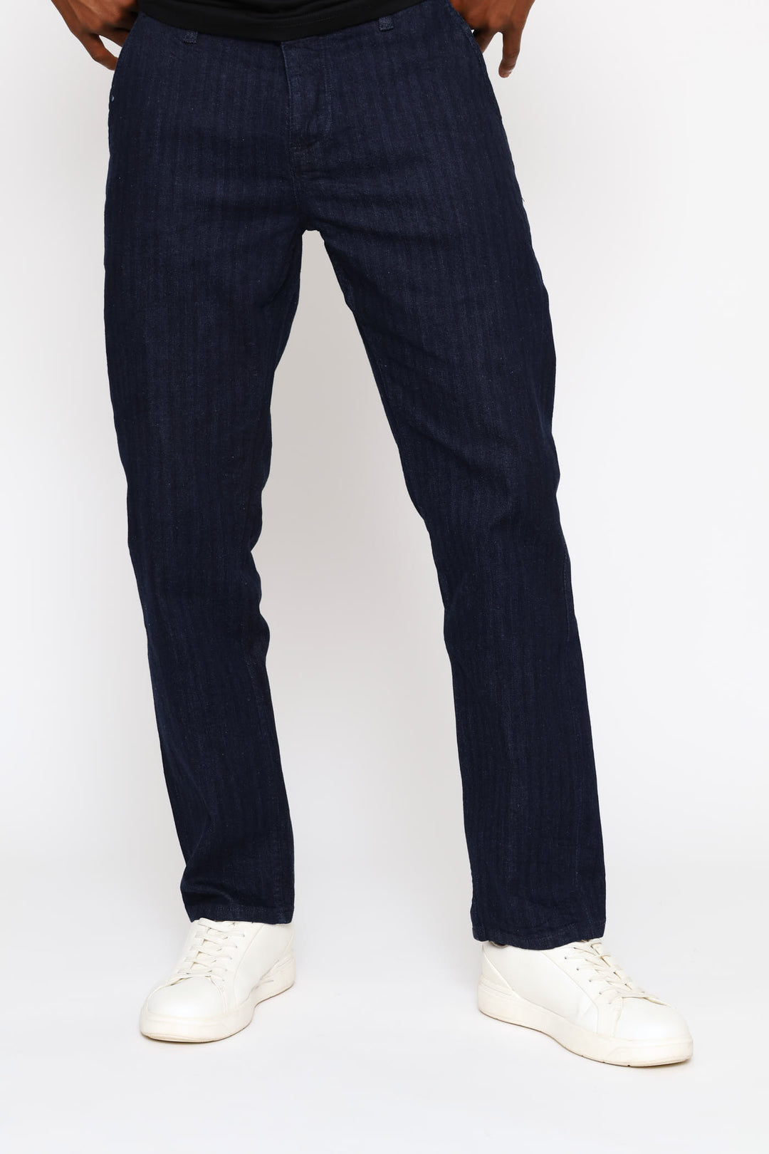 Bohang Herring Bone Chino - Navy