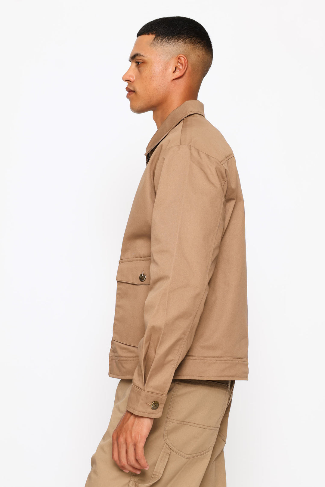 Logo Twill Jacket - Khaki