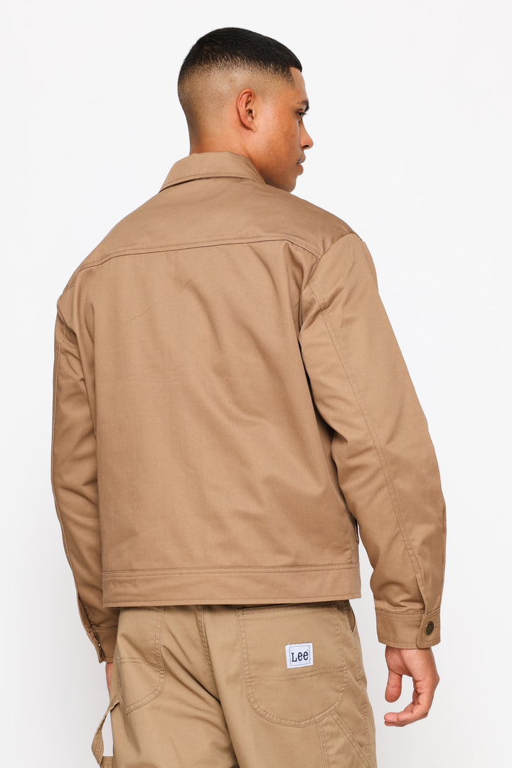 Logo Twill Jacket - Khaki