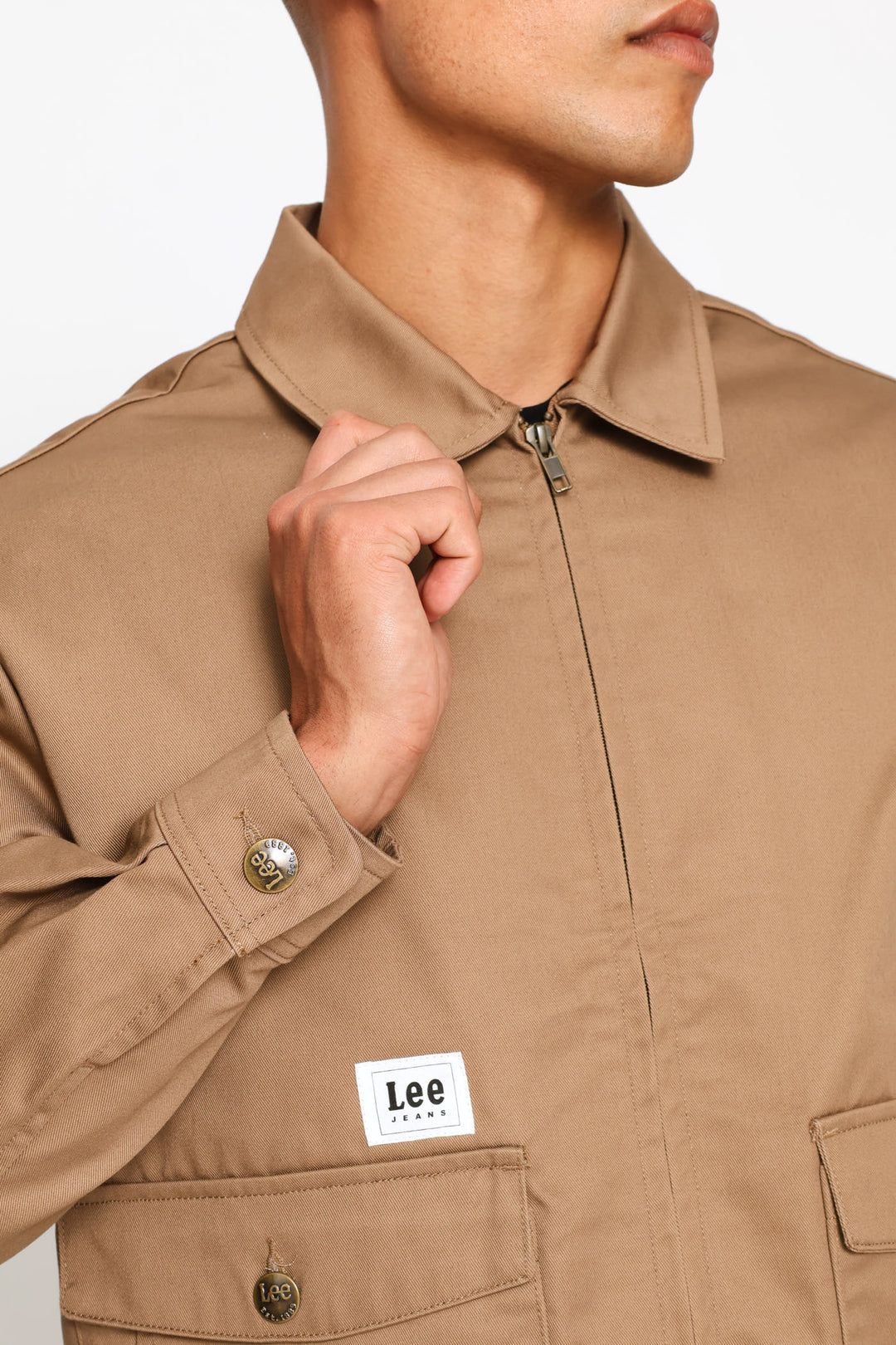 Logo Twill Jacket - Khaki