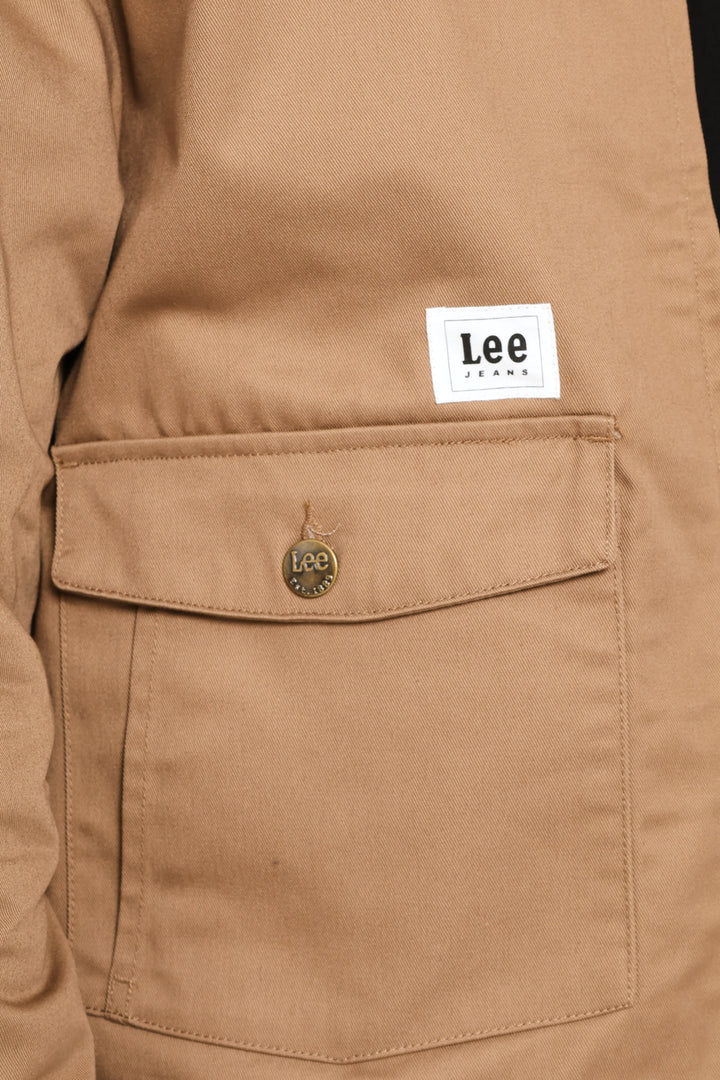 Logo Twill Jacket - Khaki