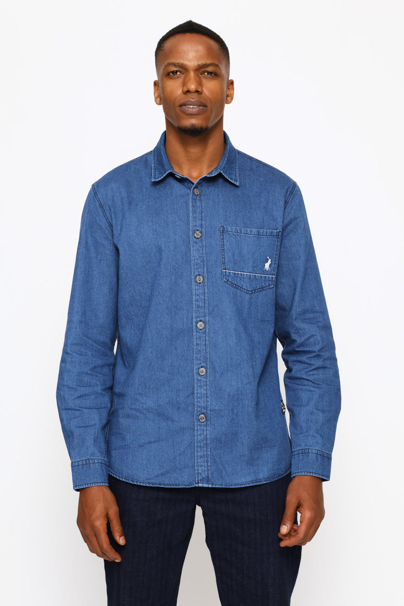 Duane Denim Shirt - Indigo