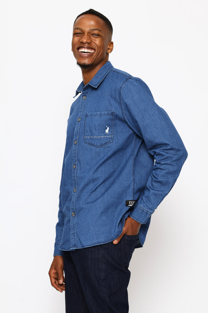 Duane Denim Shirt - Indigo