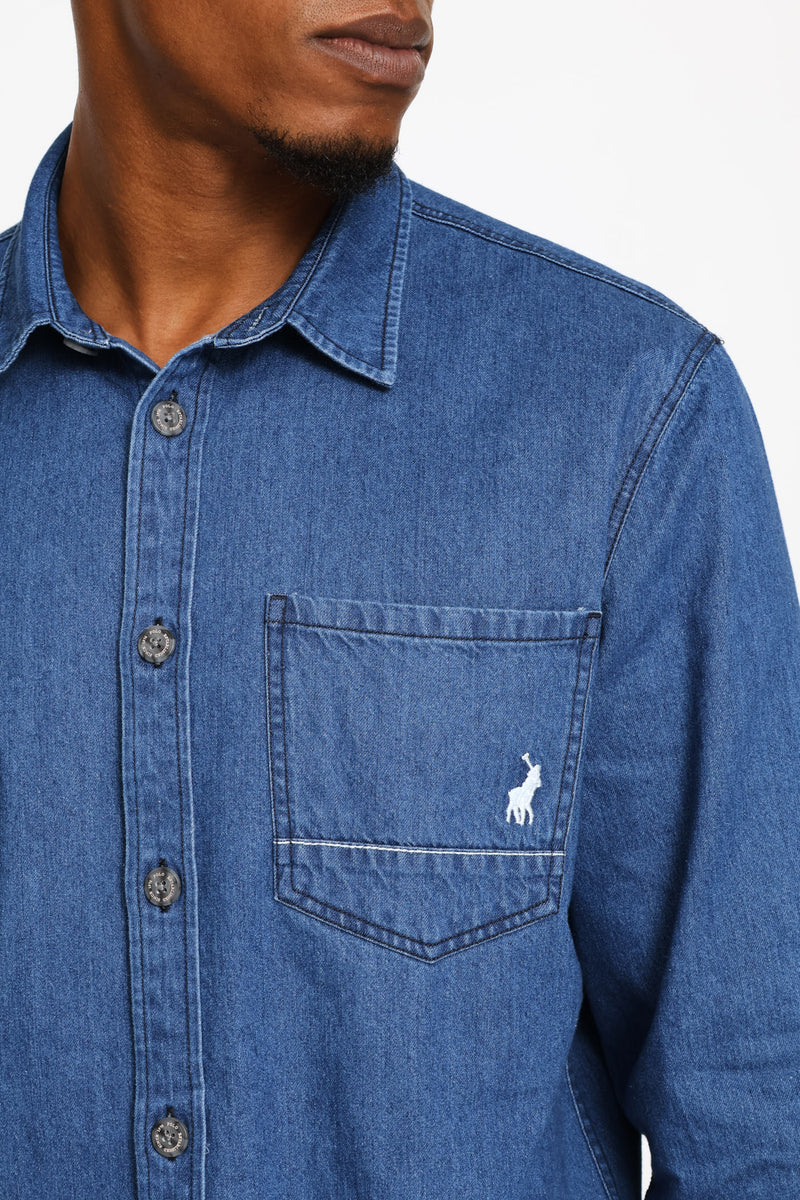 Duane Denim Shirt - Indigo