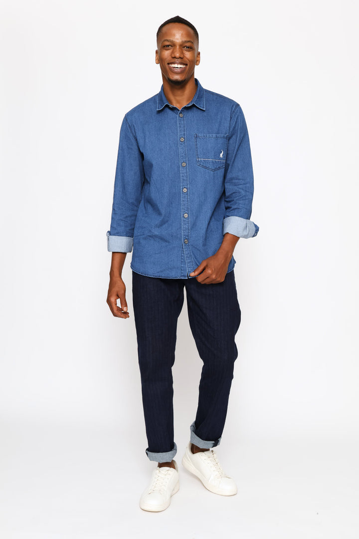 Duane Denim Shirt - Indigo