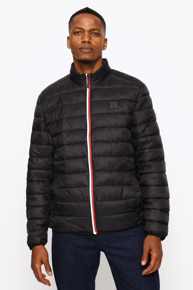 Rocky Quilted Puffer Jacket - Black