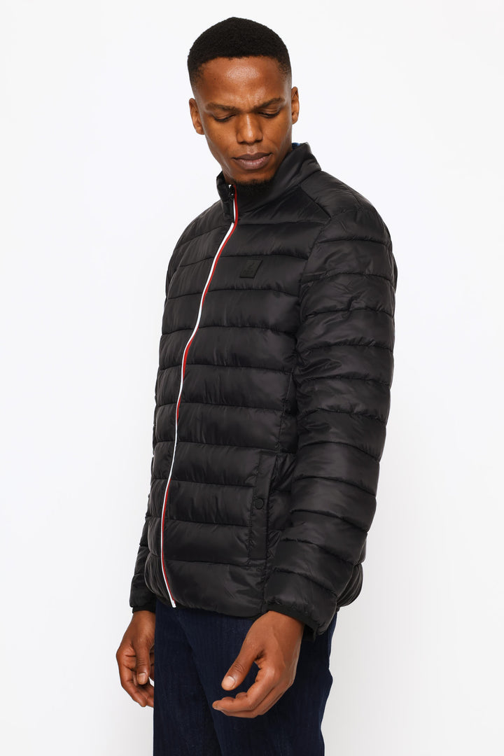 Rocky Quilted Puffer Jacket - Black