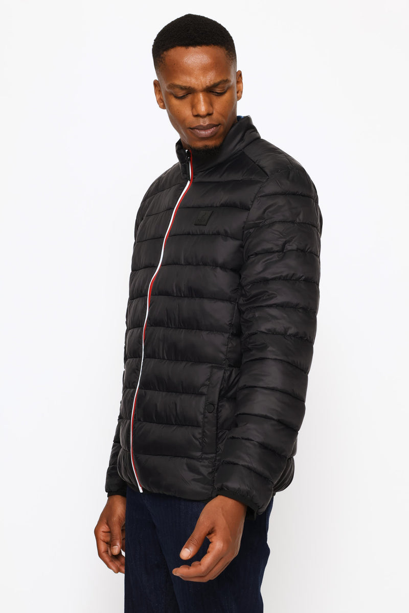 Rocky Quilted Puffer Jacket - Black