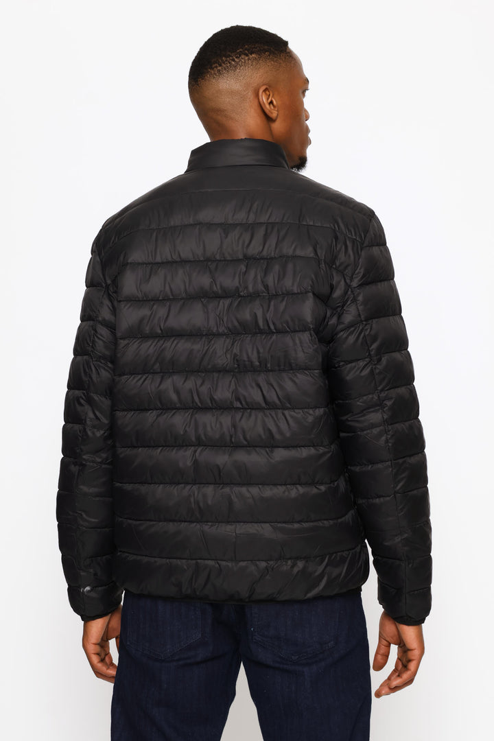 Rocky Quilted Puffer Jacket - Black