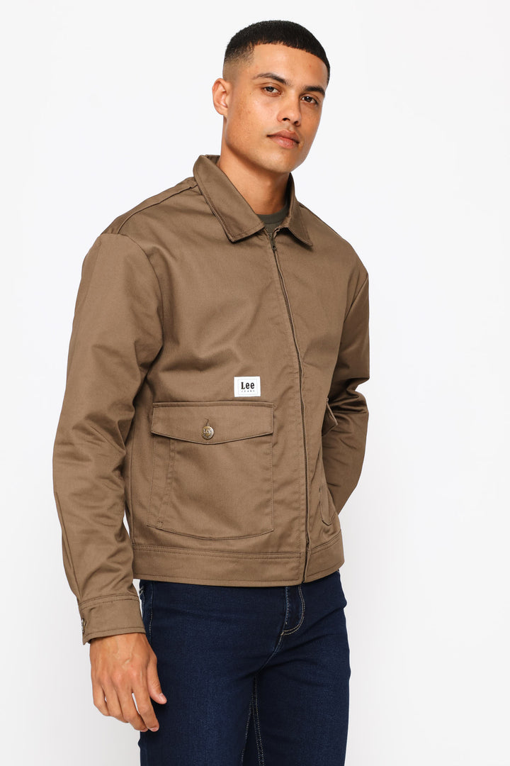 Logo Twill Jacket - Fatigue