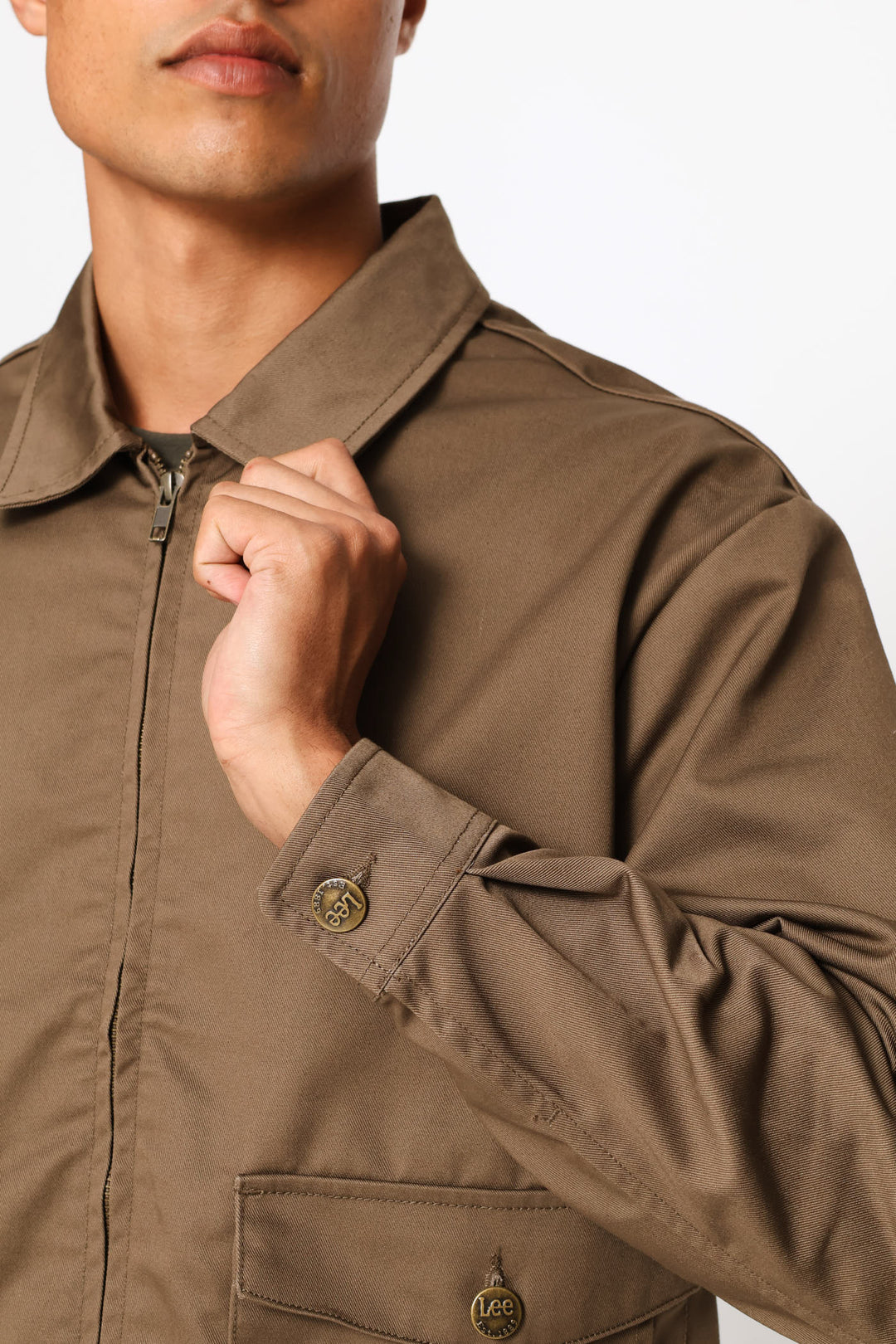 Logo Twill Jacket - Fatigue