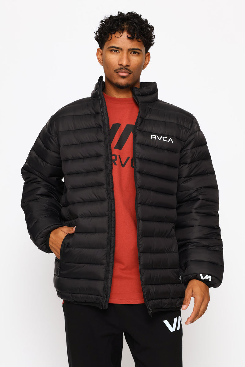 Va Full Zip Puffer Jacket - Black